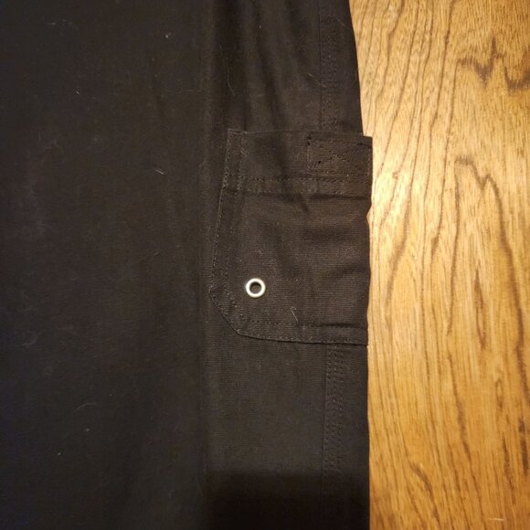 Rafaella Womens Black Drawstring Waist Cargo Pants Size 8 New With Tags - Picture 3 of 7